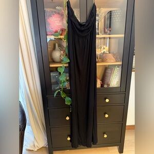 Cynthia Rowley, black strapless maxi dress